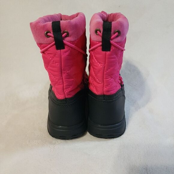 POLO Ralph Lauren Junior Girls Preppy Pink Orao Quilted Winter Boots (5) NWOB - Picture 3 of 7